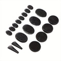 18 Piece Heated Basalt Massage Stone Set with Warmer Box for Hot Stone Therapy