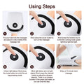 White Rechargeable Hand Massager with Heat Vibration and 5 Heating Levels