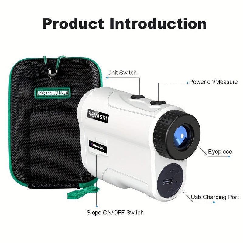 Premium 1000 Yards Golf Rangefinder with Slope & Pin Lock