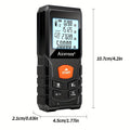 Premium Laser Distance Meter with Rubber Grip - 120m