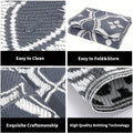 Premium Reversible Outdoor Patio Mat – Geometric Polypropylene Rug 152.4 x 243.84cm