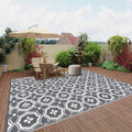 Premium Reversible Outdoor Patio Mat – Geometric Polypropylene Rug 152.4 x 243.84cm