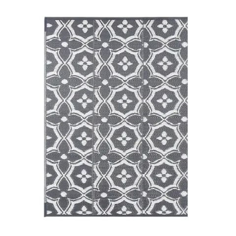 Premium Reversible Outdoor Patio Mat – Geometric Polypropylene Rug 152.4 x 243.84cm