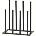 Black Metal Shoe Rack Organiser Compact Entryway Storage Shelf for Shoes