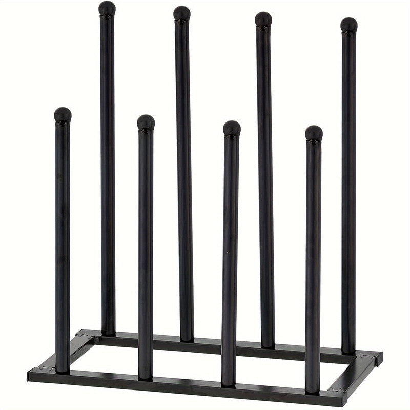 Black Metal Shoe Rack Organiser Compact Entryway Storage Shelf for Shoes