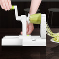 Premium Manual Vegetable Spiralizer Slicer – Green Compact Fruit & Veg Prep Tool
