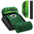 Premium Green Golf Accelerator Putting Mat with Auto Ball Return