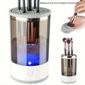 White USB Electric Makeup Brush Cleaner Compact Plug-In Brush Washing Tool