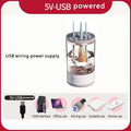 White USB Electric Makeup Brush Cleaner Compact Plug-In Brush Washing Tool