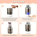 White USB Electric Makeup Brush Cleaner Compact Plug-In Brush Washing Tool