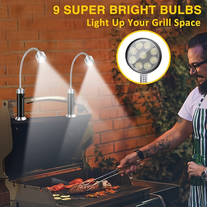 Premium LED Grill Lights – 2 Pack with Magnetic Base