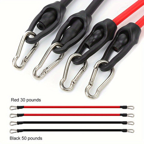 Premium Black Push-Up Board Set with Resistance Bands