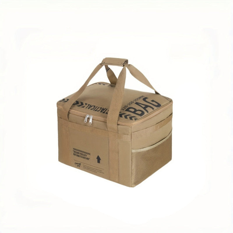 Premium Outdoor Camping Cookware Storage Bag - Khaki, 20L