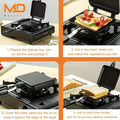 Premium Non-Stick Double-Sided Sandwich & Omelette Maker