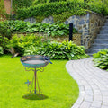 Premium Bird Bath with Feeder Pedestal - Bronze 43cm