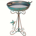 Premium Bird Bath with Feeder Pedestal - Bronze 43cm