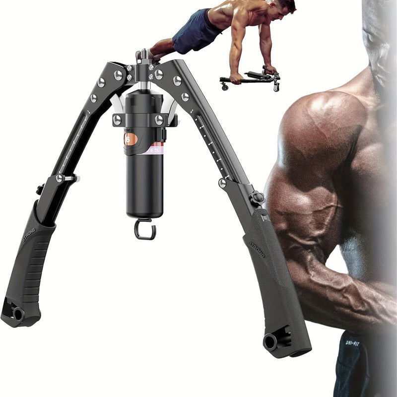 Premium Black Hydraulic Arm Exerciser with 15 Gear Resistance