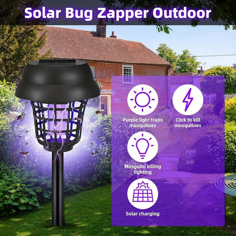 Premium Solar Mosquito Killer Lights Outdoor UV Insect Repellent - 4pcs