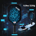 Premium Pickleball Paddle Set with Fibreglass Surface - 4 Pack