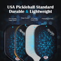 Premium Pickleball Paddle Set with Fibreglass Surface - 4 Pack