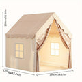 Premium Kids Castle Play Tent - Khaki