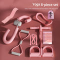 Premium Pink Yoga Pilates Fitness Set with Accessories - 8pcs