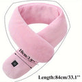 Premium Pink USB Heated Winter Neck Warmer Scarf