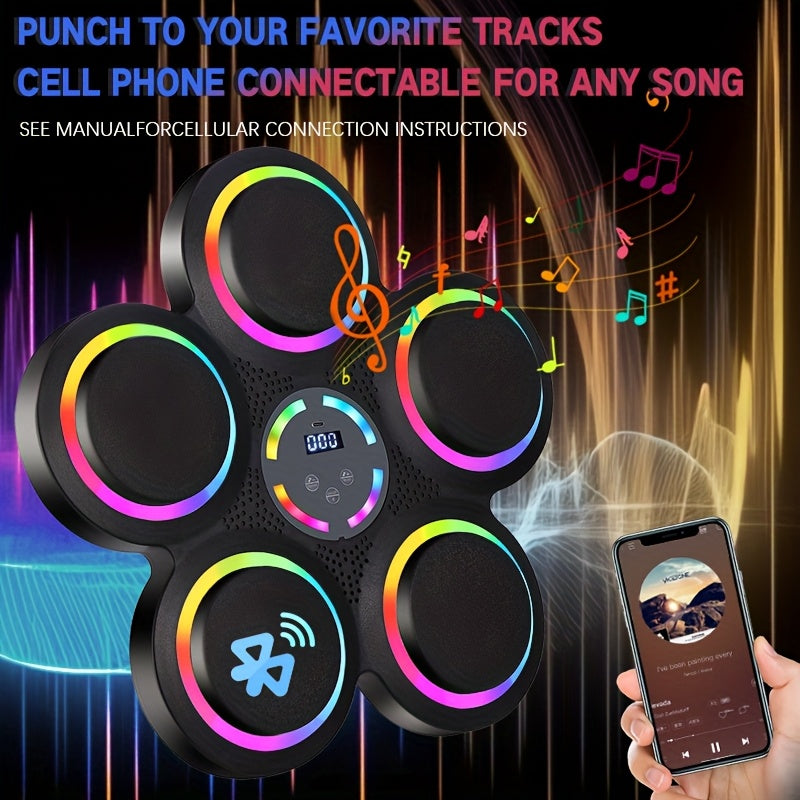 Premium Black 9-Speed Smart Boxing Machine with Wireless Music