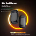 Premium Black 2 in 1 Portable Twin Hand Warmer Rechargeable Heater