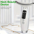 White 7-in-1 Heated Neck and Face Skincare Massager with USB Rechargeable Design