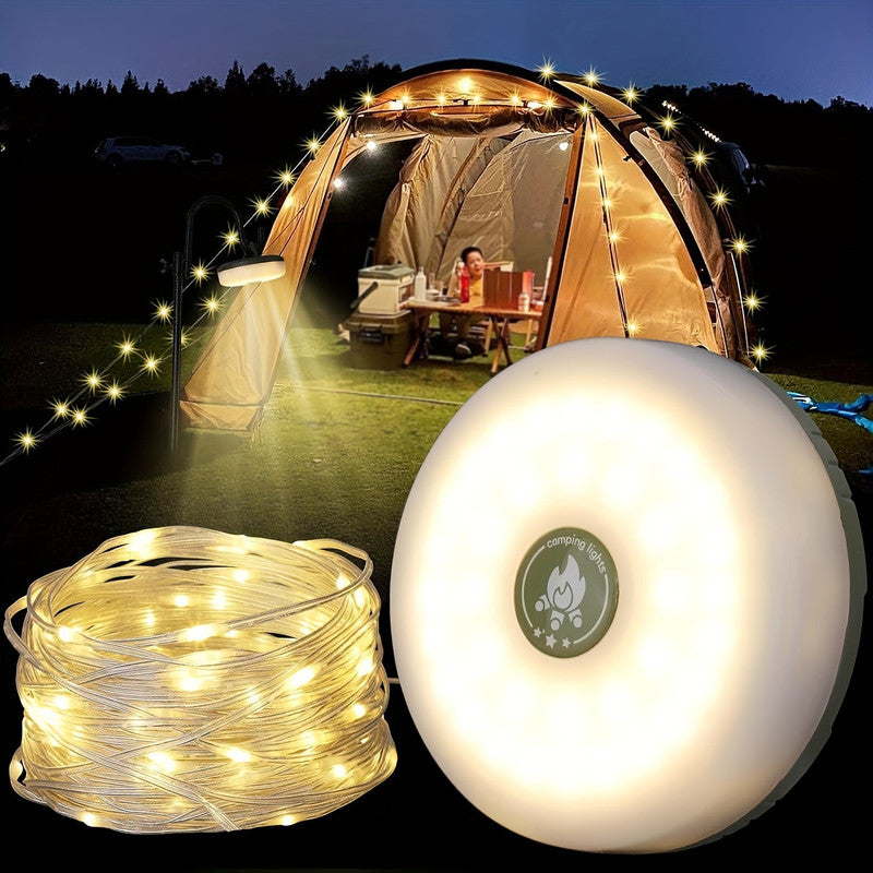 Premium Rechargeable Camping String Lights with 5 Modes