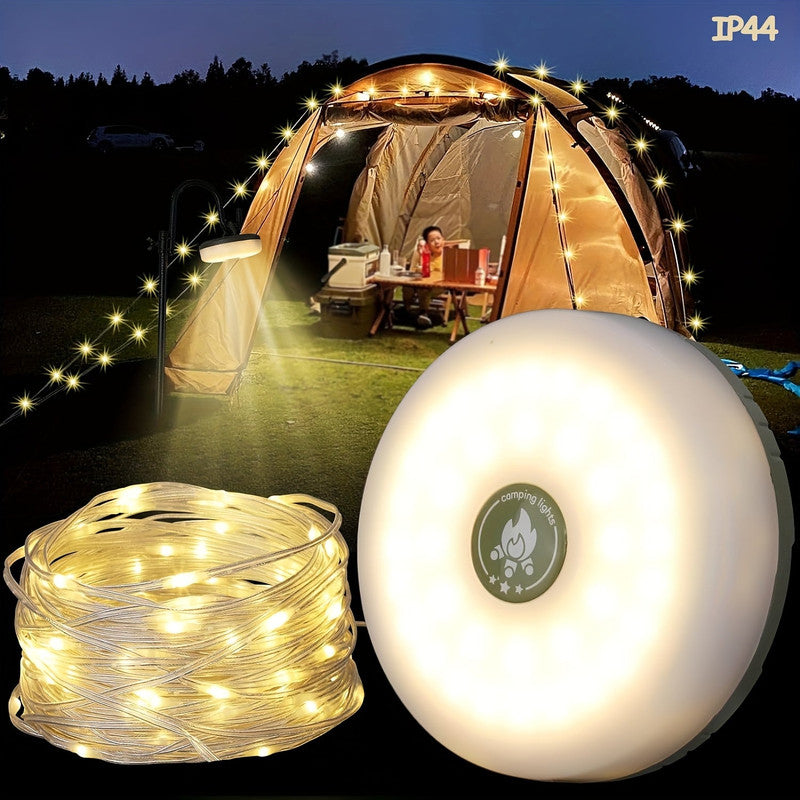 Premium Rechargeable Camping String Lights with 5 Modes