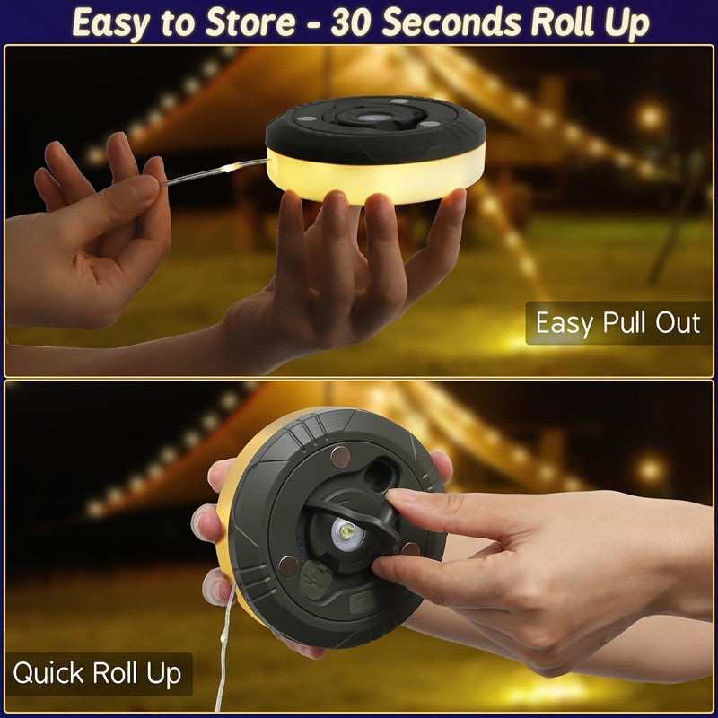 Premium Rechargeable Camping String Lights with 5 Modes