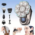 6 in 1 Cordless Electric Shaver Grooming Kit Black USB Rechargeable 9D Head