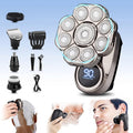 6 in 1 Cordless Electric Shaver Grooming Kit Black USB Rechargeable 9D Head