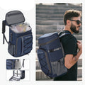 Premium Insulated Sports Backpack – Blue 35-Can Capacity