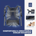 Premium Insulated Sports Backpack – Blue 35-Can Capacity
