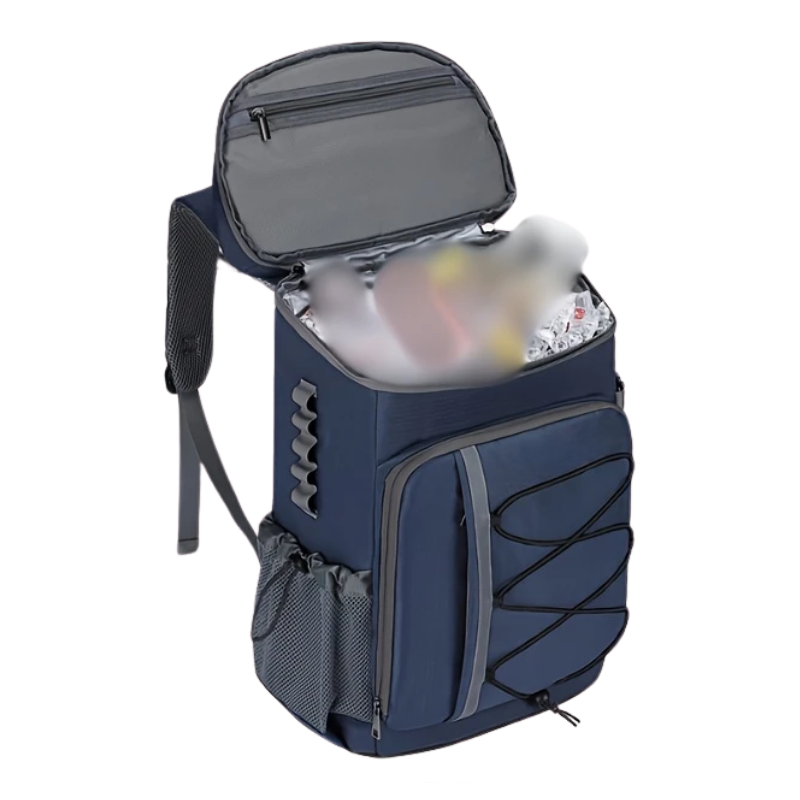 Premium Insulated Sports Backpack – Blue 35-Can Capacity