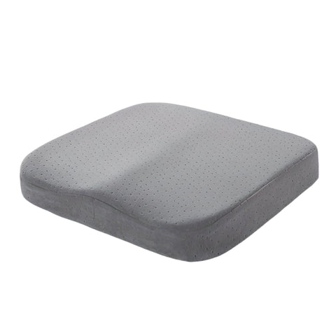 Premium Memory Foam Seat Cushion – Black & Light Grey for Office and Car