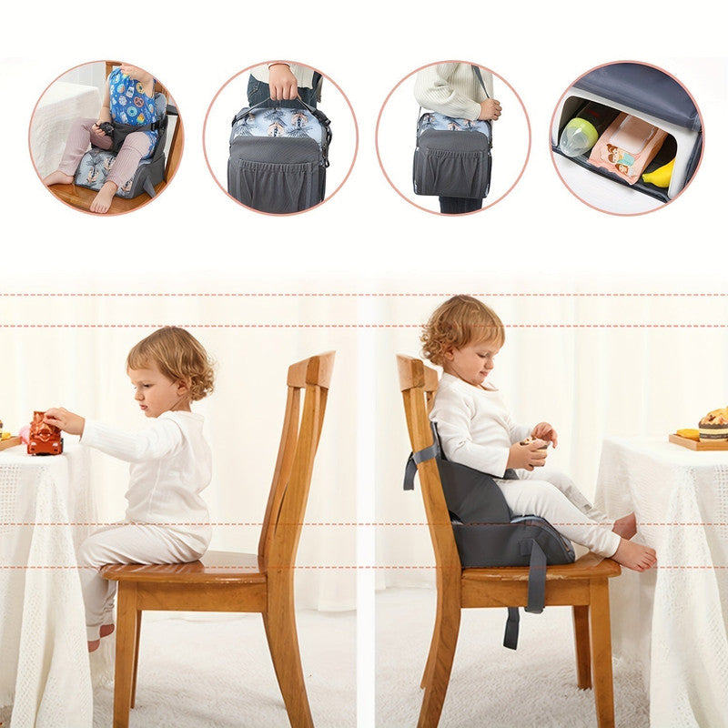 Premium Portable Kids Dining Booster Cushion – Parrot Polyester Seat Raiser