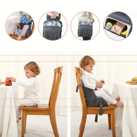 Premium Portable Kids Dining Booster Cushion – Parrot Polyester Seat Raiser