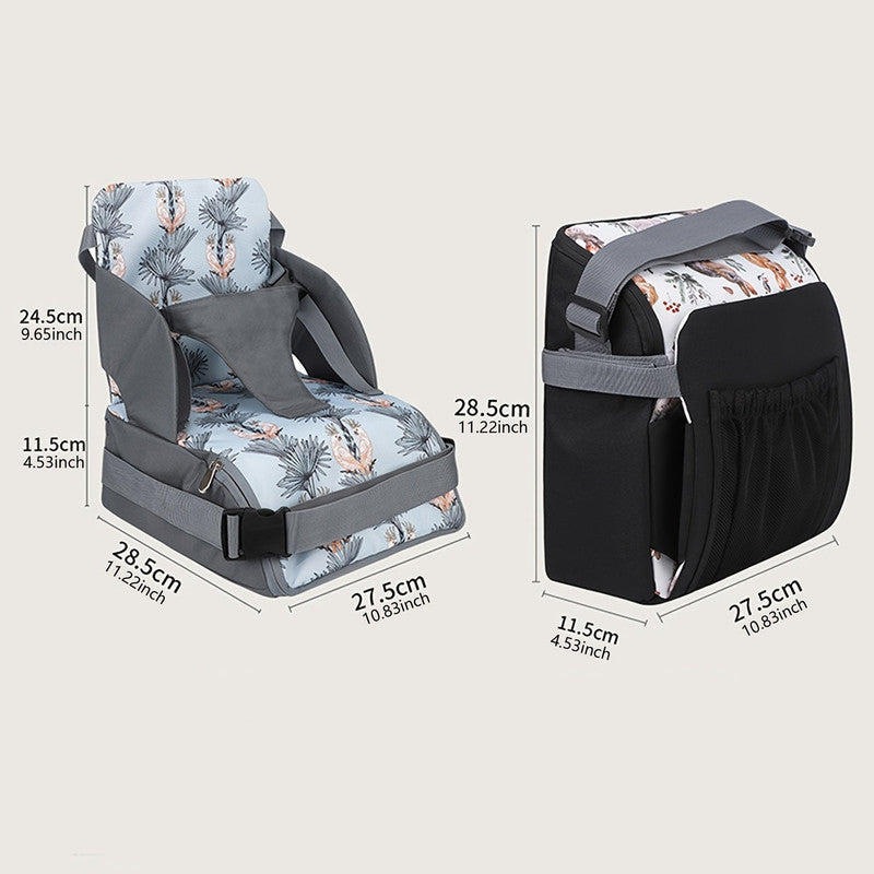 Premium Portable Kids Dining Booster Cushion – Parrot Polyester Seat Raiser