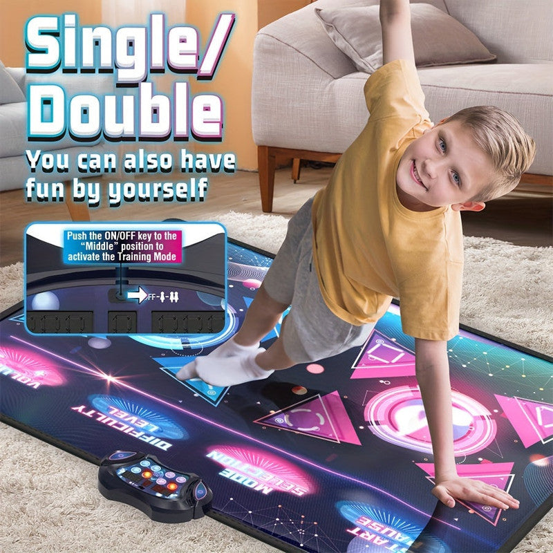 Double Dance Mat Music Light Exercise Toy - SuperSaverAU - view 2