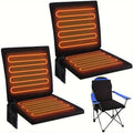 Premium Portable Heated Foldable Seat Cushion – Black USB Powered