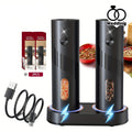 Premium Electric Salt & Pepper Grinder Set – 2 Pieces with Charging Base