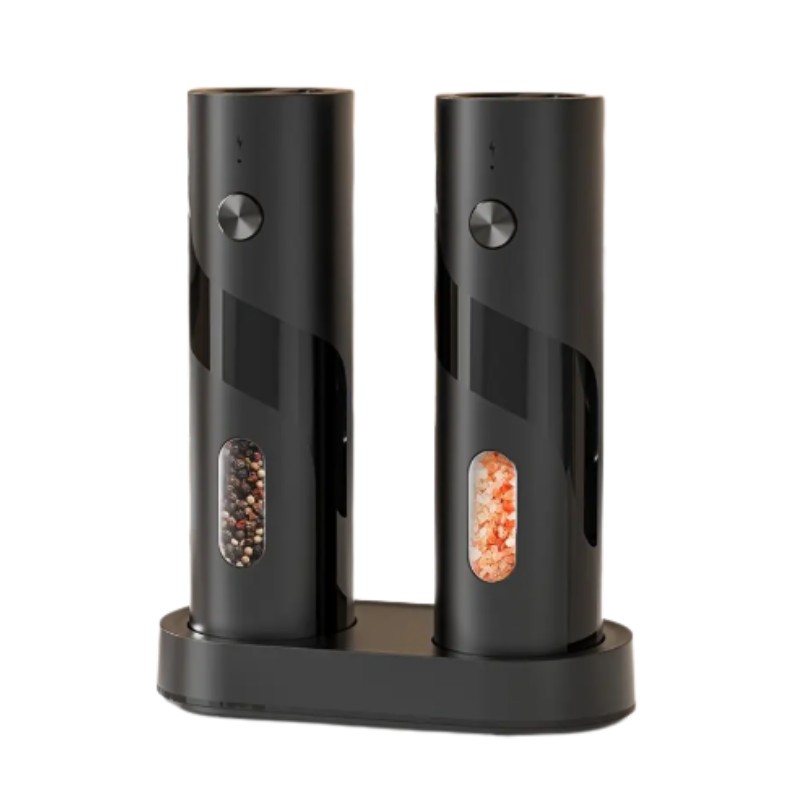 Premium Electric Salt & Pepper Grinder Set – 2 Pieces with Charging Base