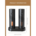 Premium Electric Salt & Pepper Grinder Set – 2 Pieces with Charging Base