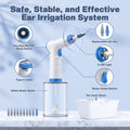 Sky Blue Electric Ear Irrigation System Kit with 10 Nozzles and USB Charging