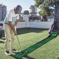 Premium Green Golf Putting Mat with Automatic Ball Return - 275cm