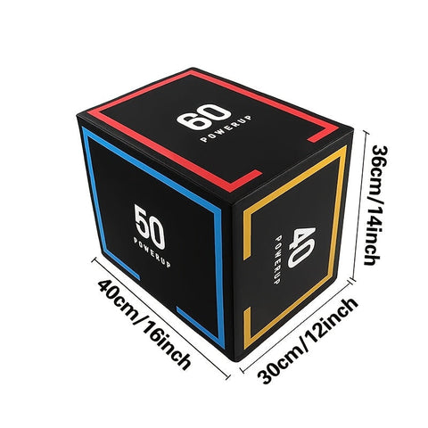 Premium Black Multifunction Jump Training Box with Non-Slip Surface